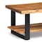 Alaterre Furniture Alpine Natural Live Edge Wood Coffee Table, Height: 18 AWAA1120S - alternate 6
